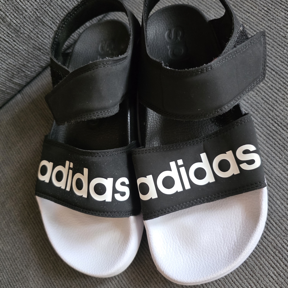 Adidas Black Slide Sandals - Picture 5 of 7